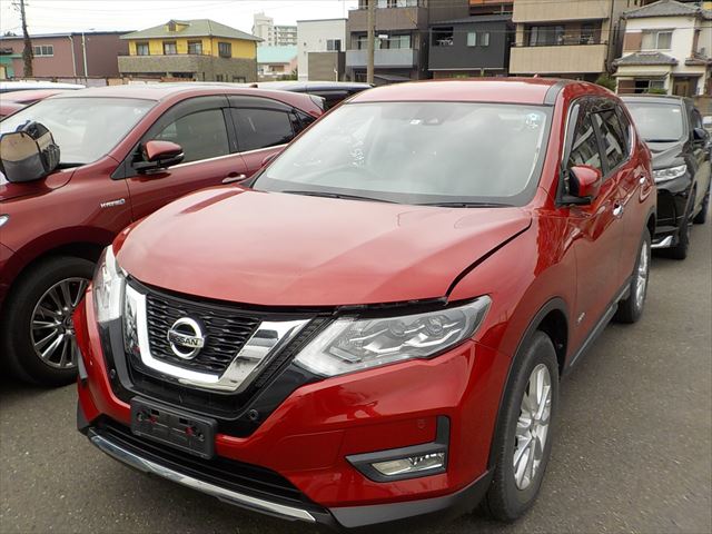 NISSAN XTRAIL HYBRID 20XI EMERGENCY BRAKE 2018 WINE