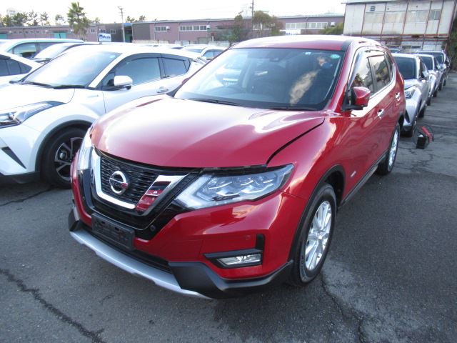 NISSAN XTRAIL HYBRID HNT32,20XI EMERGENCY BRAKE PKG 2018 RED WINE