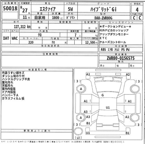 TOYOTA ESQUIRE HYBRID GI 2015